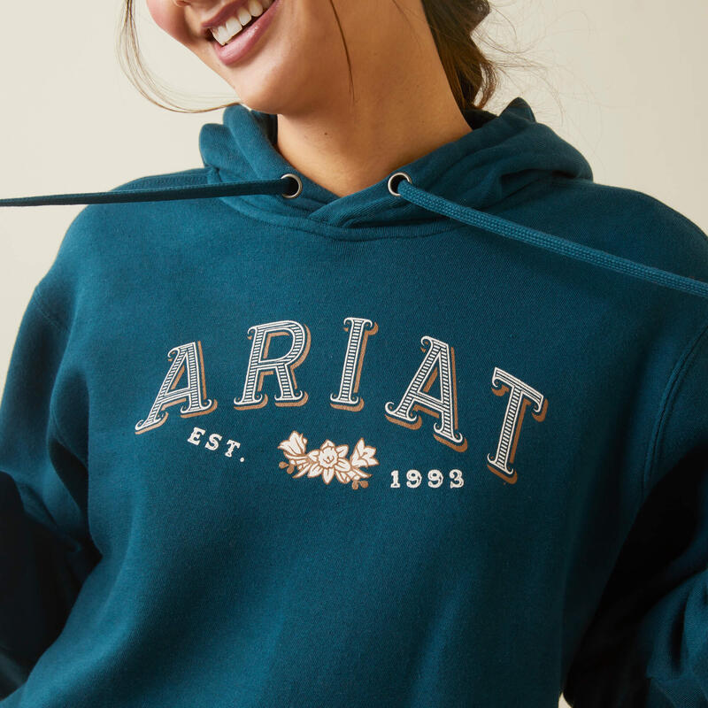 Sweatshirt à capuche femme Ariat Real Flora