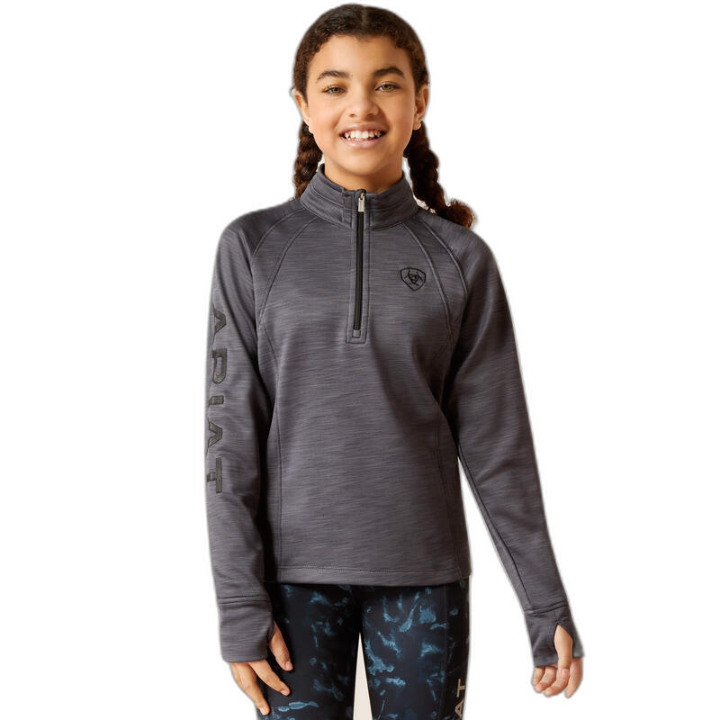 Sweatshirt équitation 1/2 zip enfant Ariat Tek Team