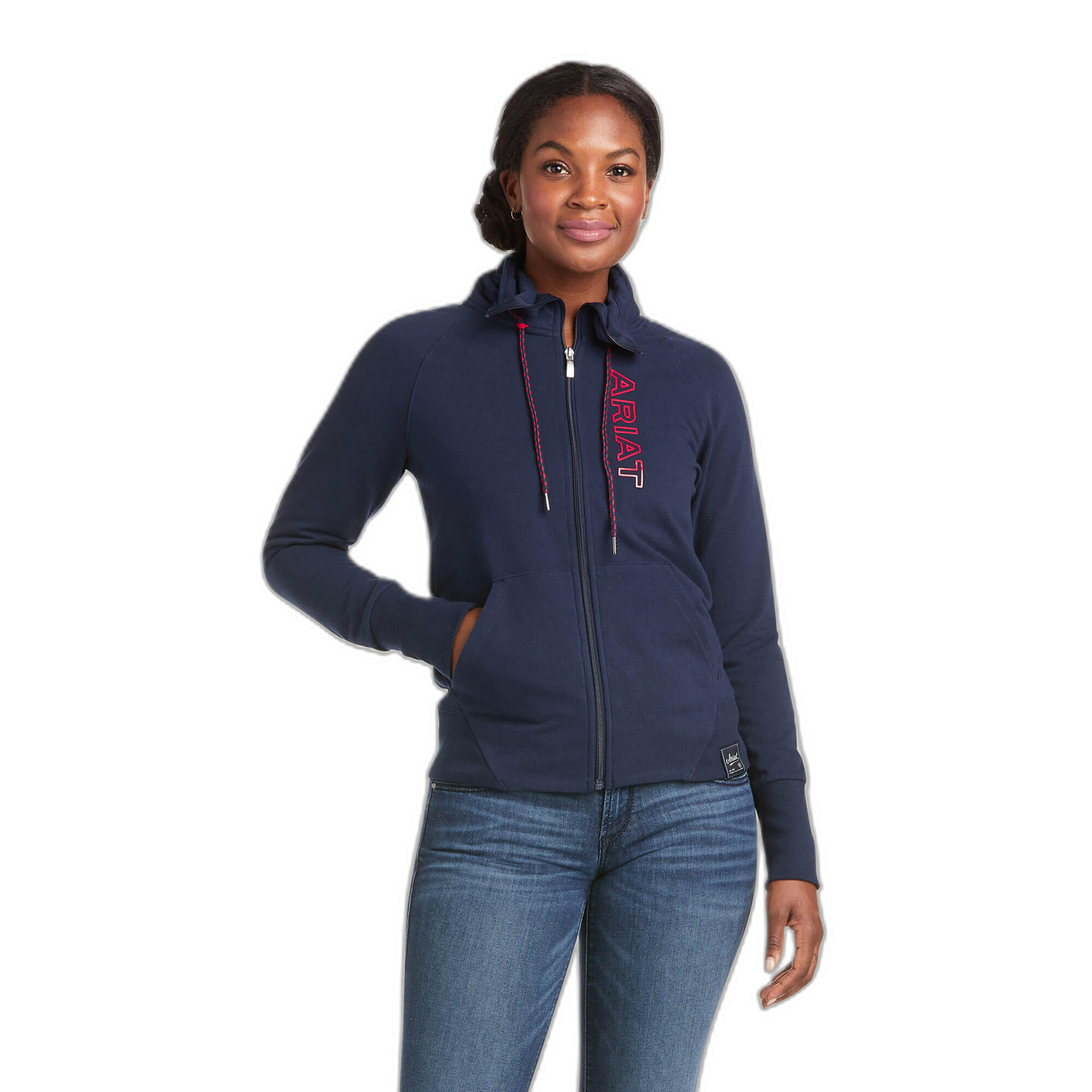 Felpa full zip da donna Ariat Team Logo