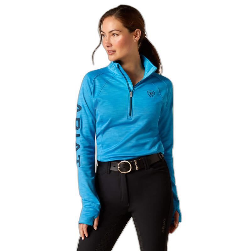 Sweatshirt équitation 1/2 zip femme Ariat Tek Team