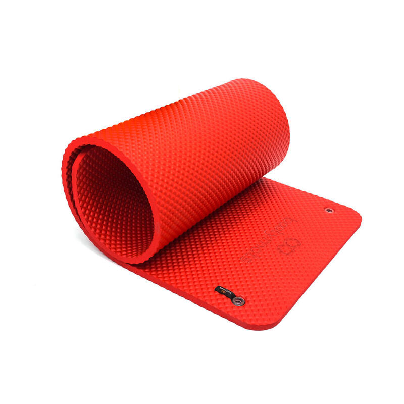 Tapis rembourré max Confort pour exercices au sol de Pilates. 180x60cm. Rouge