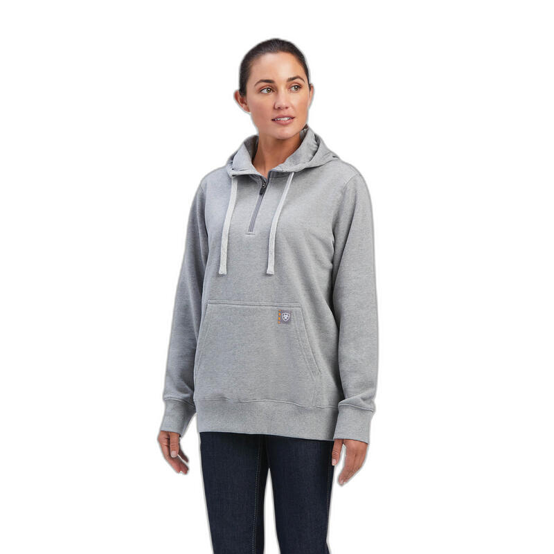 Sweatshirt à capuche 1/2 zip femme Ariat Rebar Skill Set