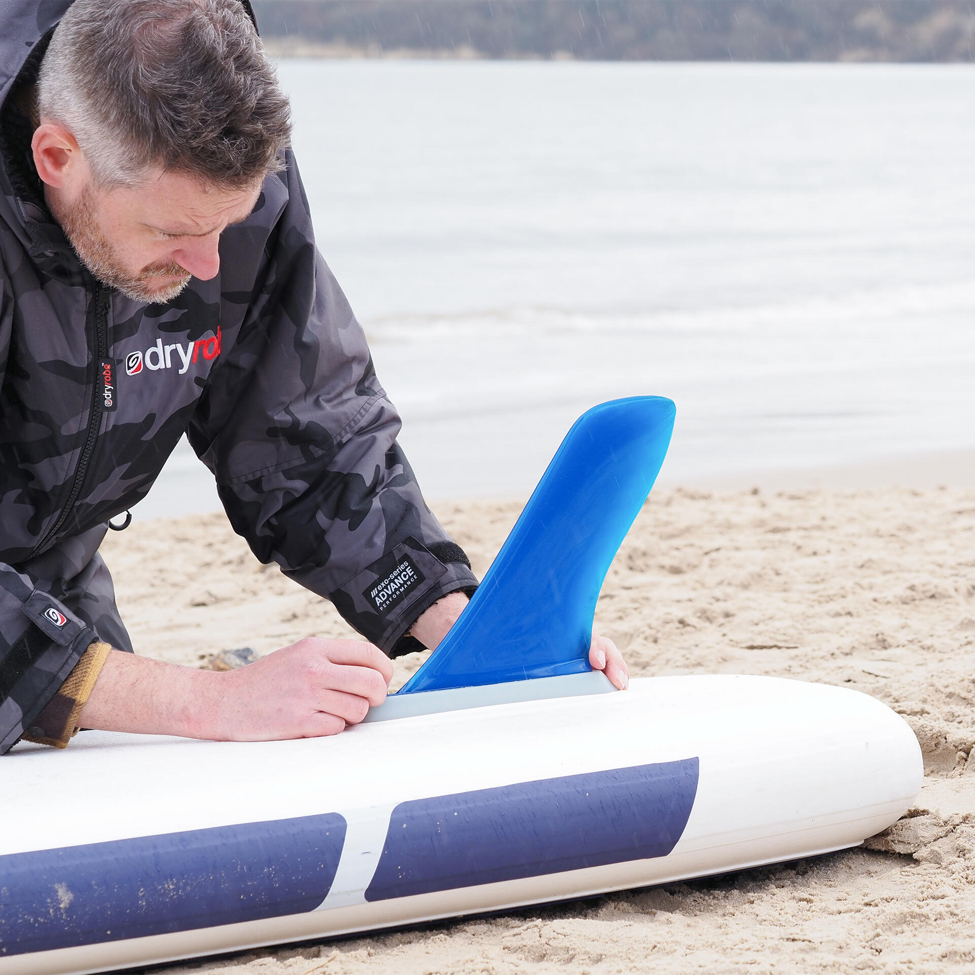 TOURING SUP FLEXI FIN FOR ANY US FIN BOX - Blue 6/7