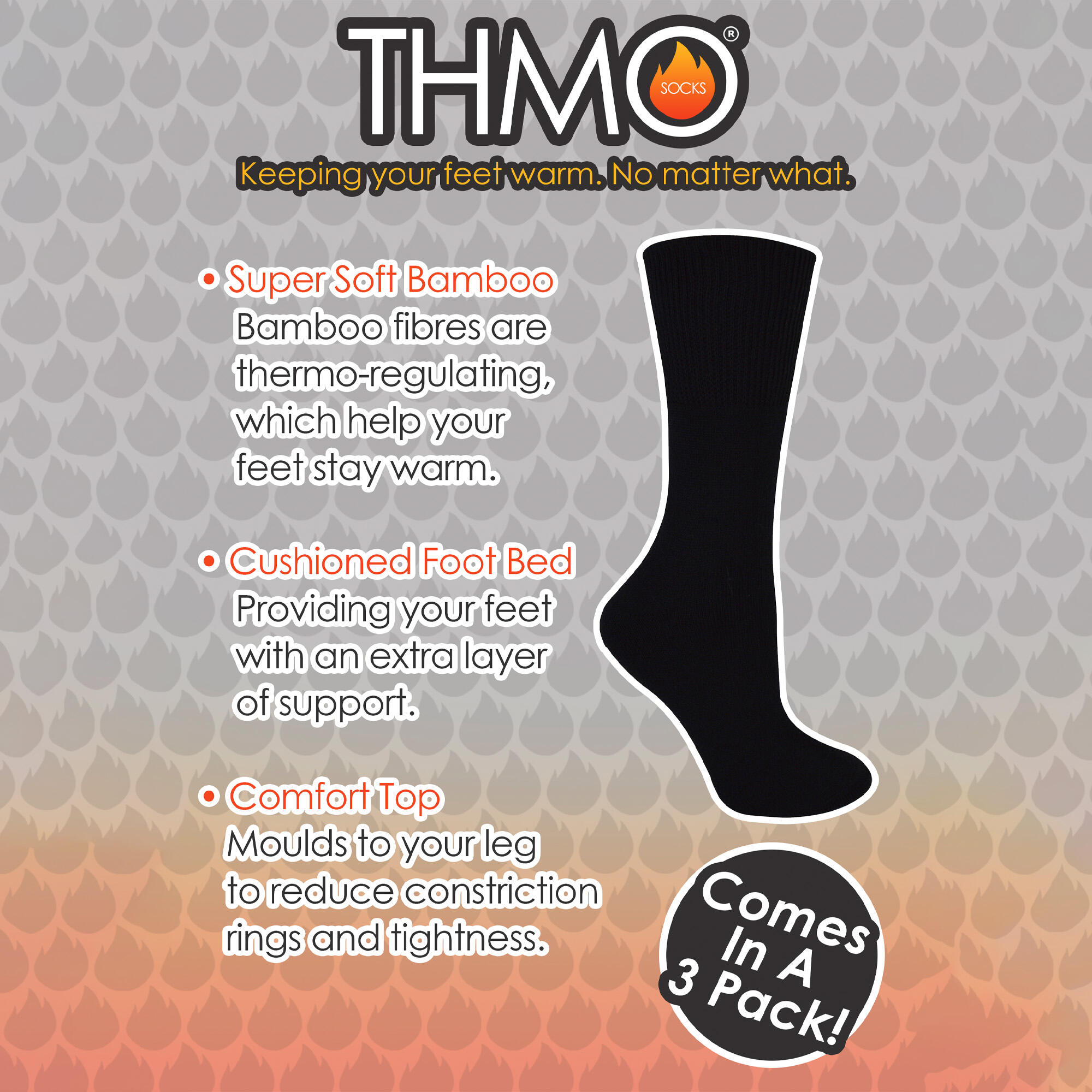 Bamboo Thermal Socks for Winter | Mens & Ladies Sizes | Thick Socks 2/7