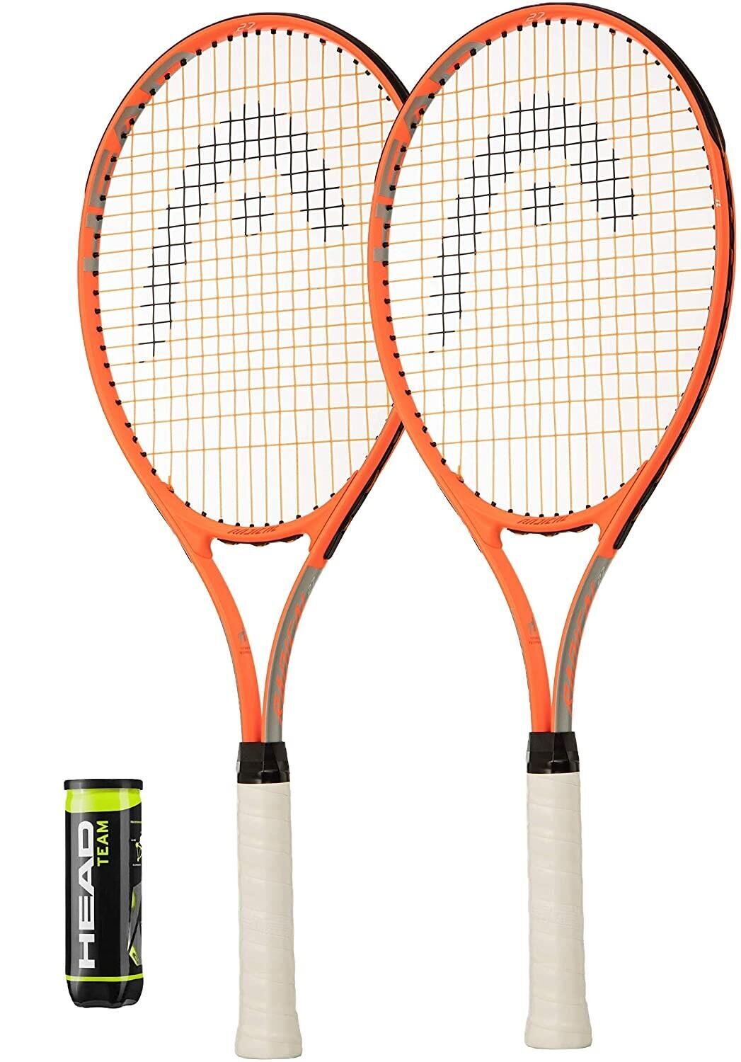 HEAD HEAD Radical Adult Tennis Racket Twin Set, Covers & Balls - Grip 1