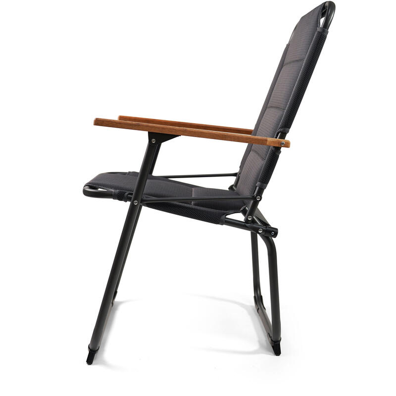 Chaise de camping Ocana 3D jardin pliante Alu bois