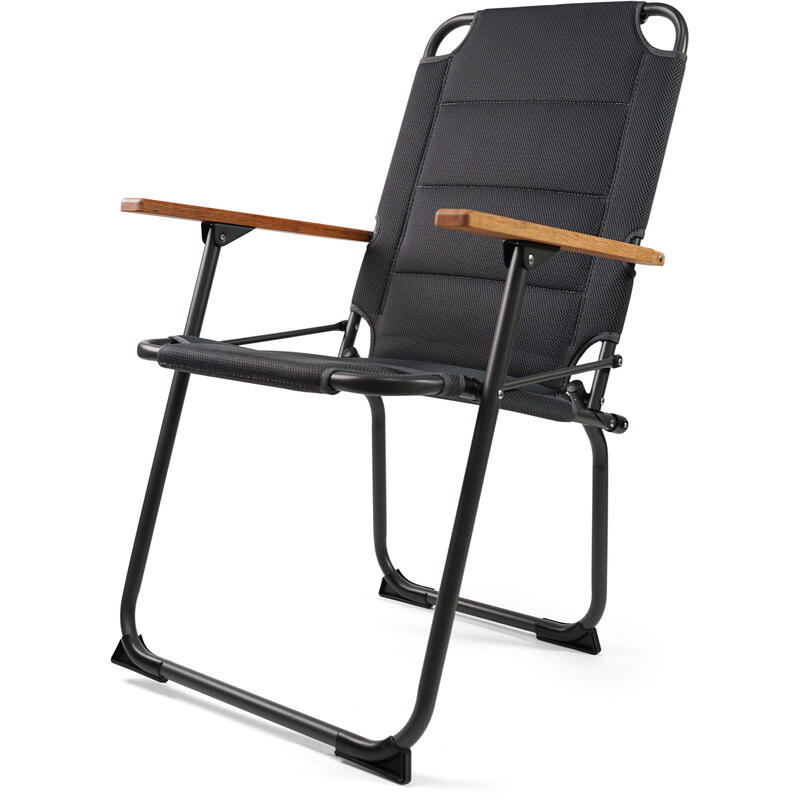 Chaise de camping Ocana 3D jardin pliante Alu bois