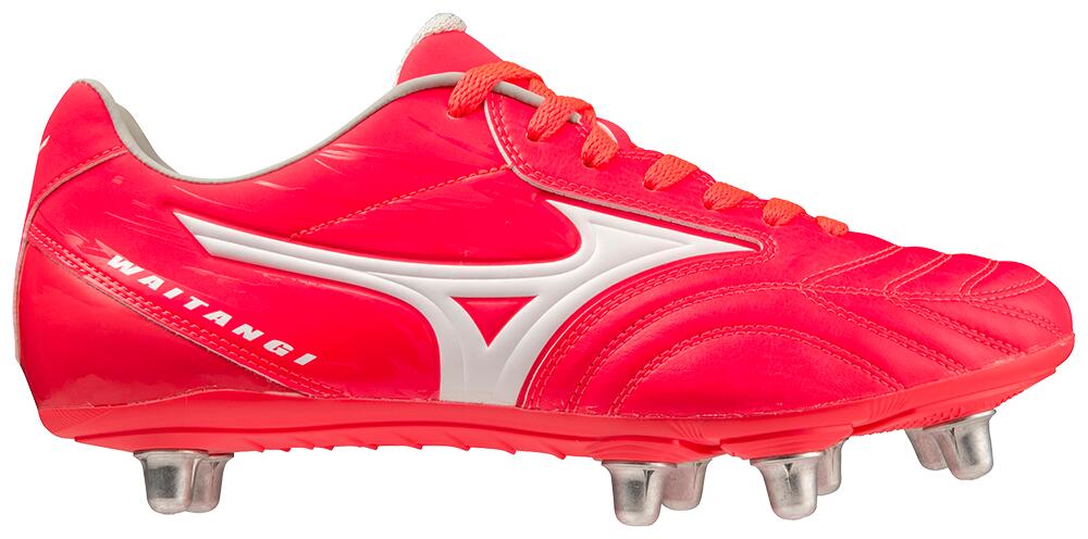 Mizuno Waitangi PS Soft Ground Adults Rugby Boots Red 1/5