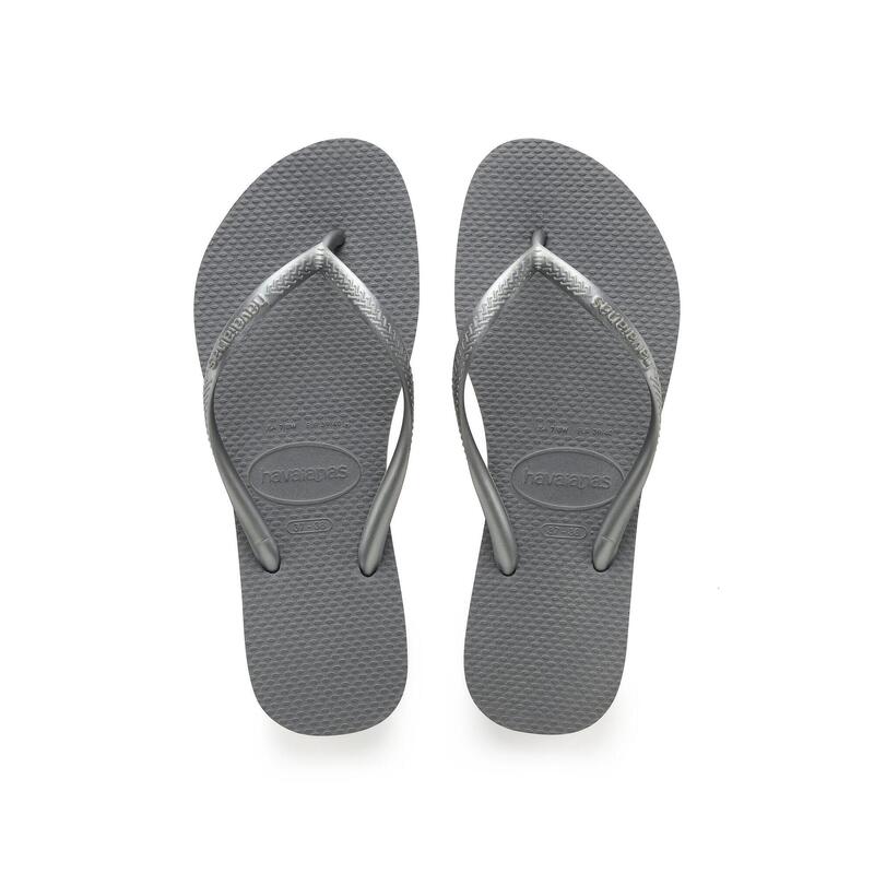 tong havaianas h slim steel grey - Enfant