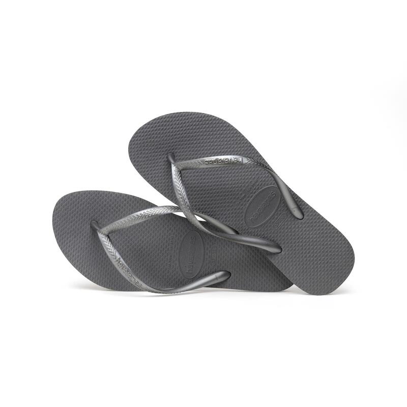 tong havaianas h slim steel grey - Enfant