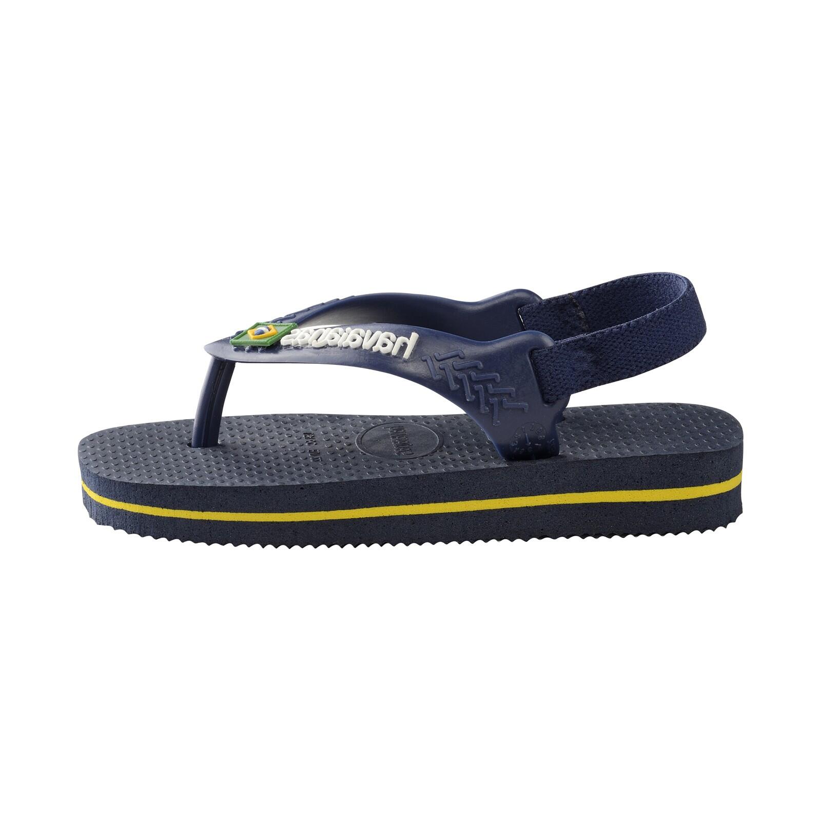 Havaianas - Tong Havaianas Baby Brasil Logo - Enfant - Tongs - Bleu - 21 - Decathlon