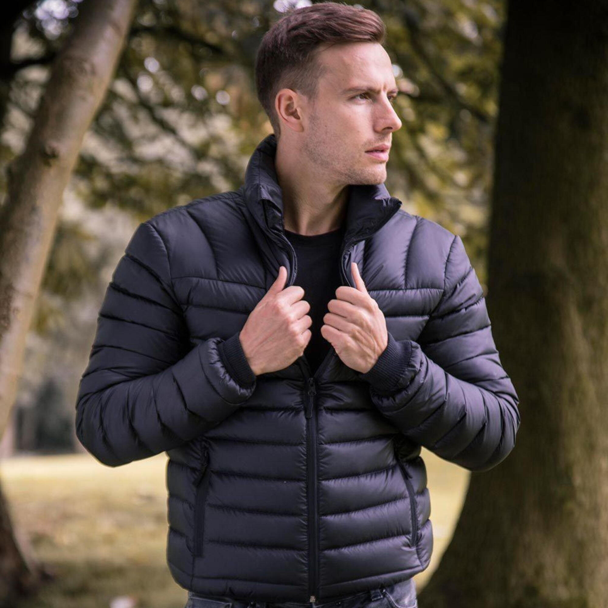Heat Holders - Herren Winterjacke Mädchen Fleece Gefüttert | Mantel Schwarz Warm 3/7