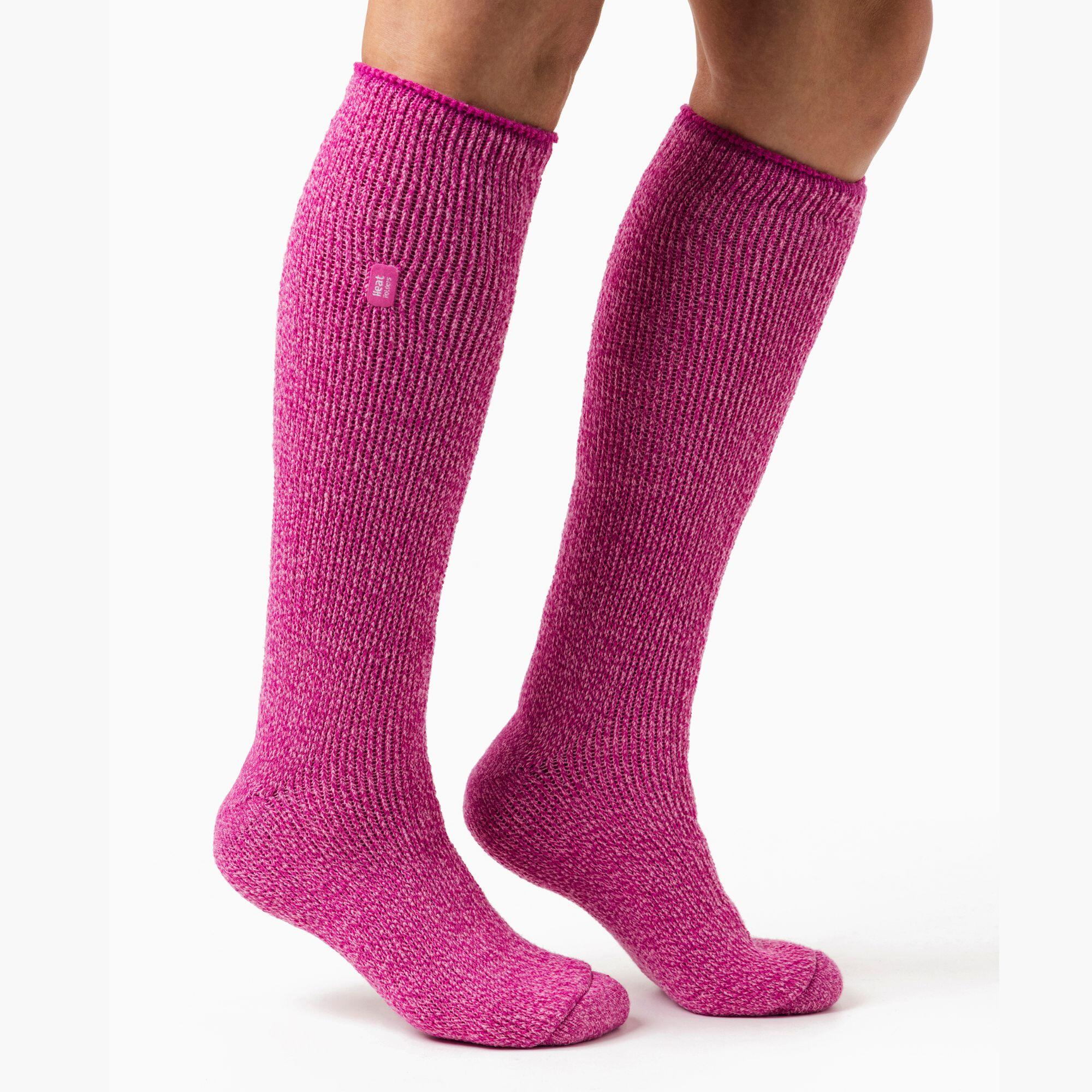 Ladies Outdoor Merino Wool Knee High Long Thermal Socks for Winter 7/7