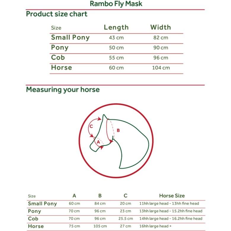 Masque anti-mouches pour cheval Horseware Rambo 2/4
