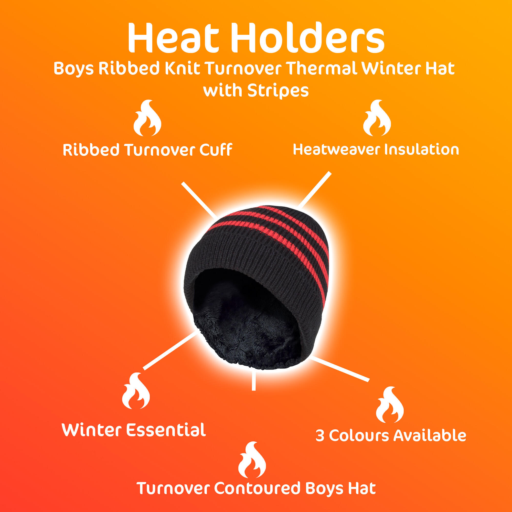 Heat Holders - Jungen Patrol Umsatz Konturierte lange Ohrenklappen Pompon Hut 4/4