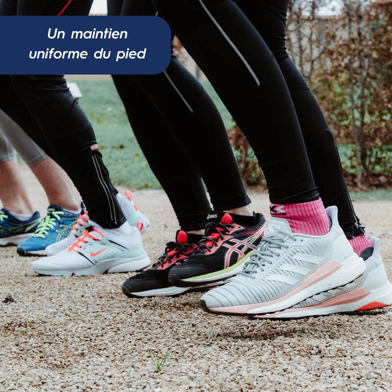 Elastische veters voor hardlopen - siliconen - neonroze