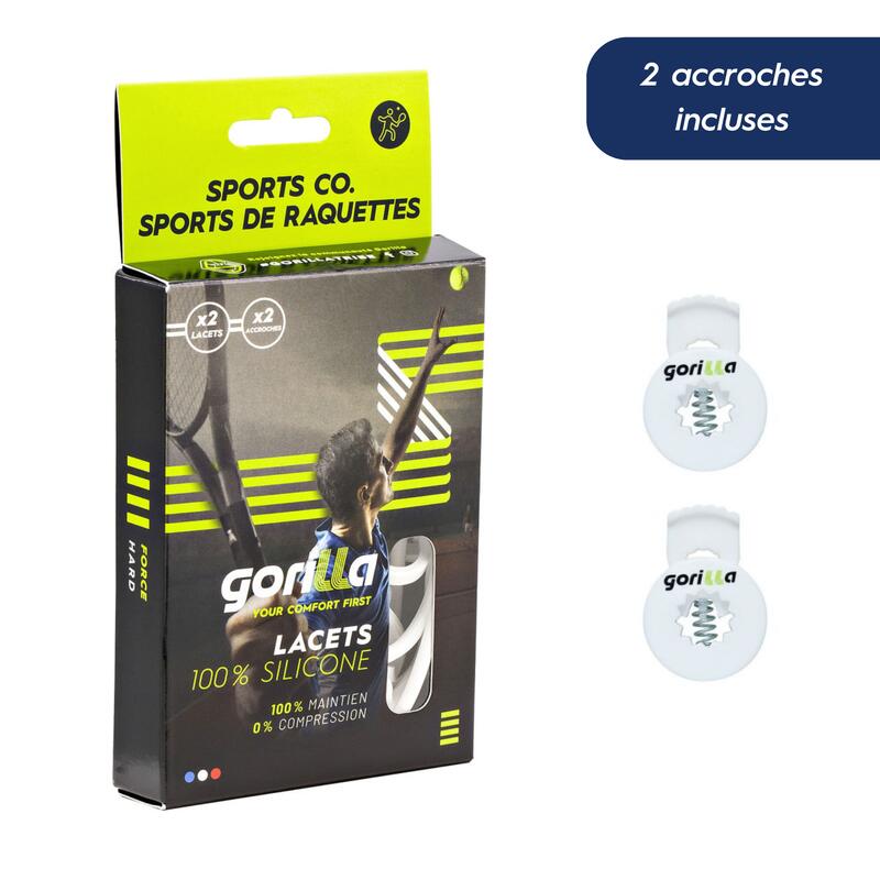 Lacets élastiques en silicone pour sports collectifs Gorilla