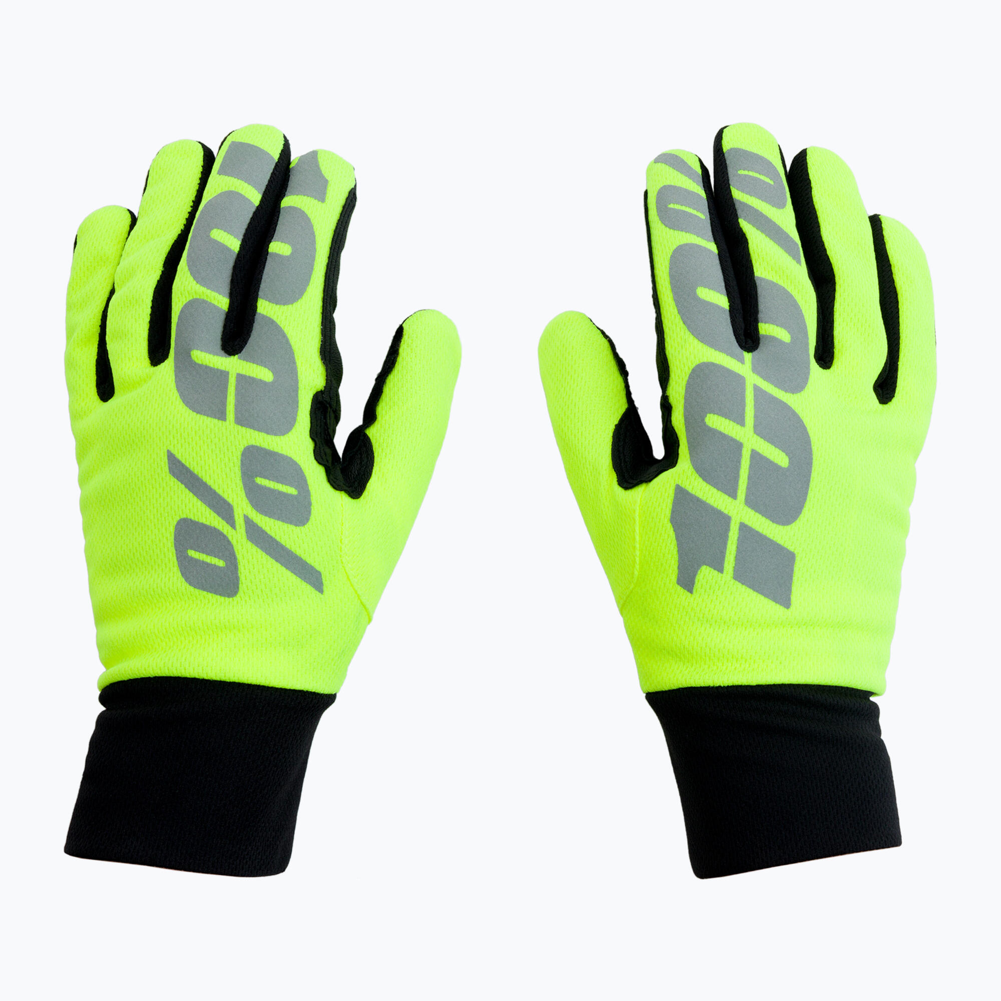 Paire de Gants Hiver 100% Hydromatic Jaune / Noir 3/5