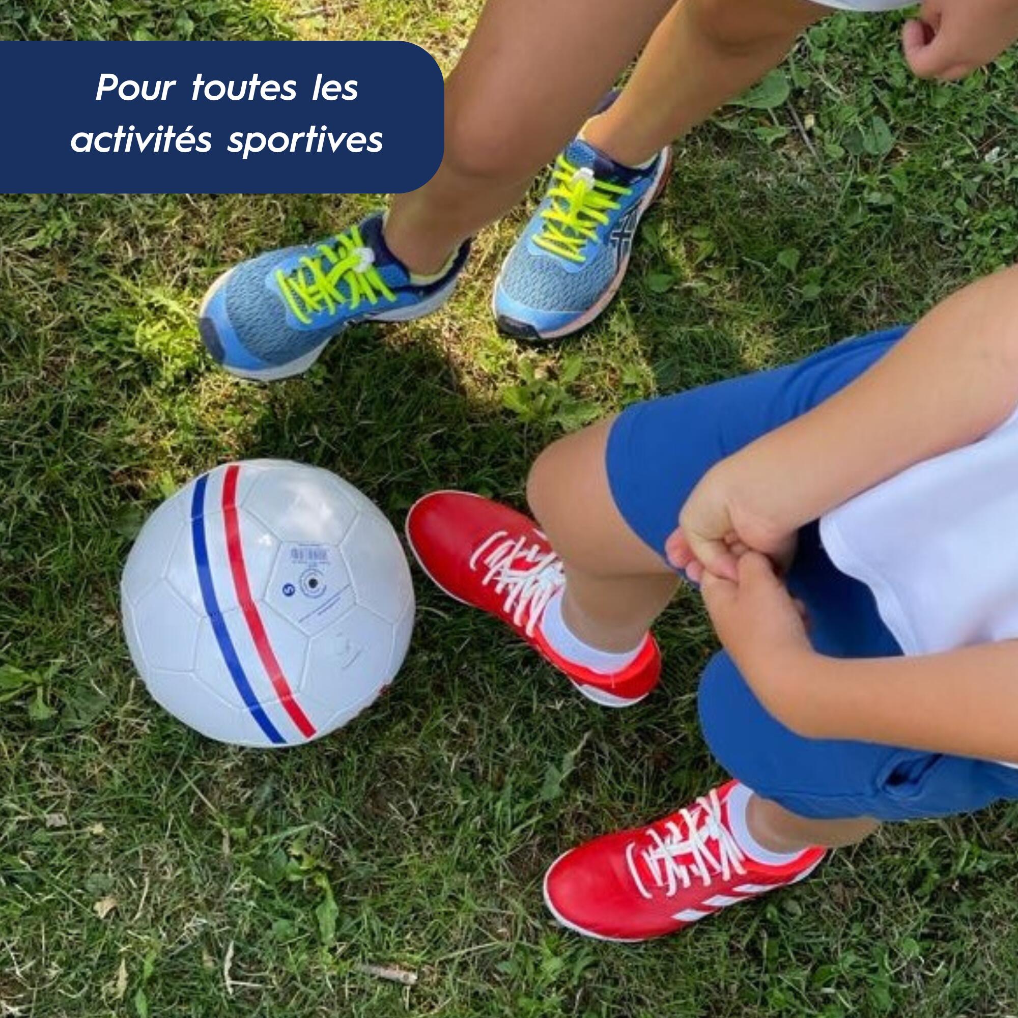 Lacets élastiques multisports junior - silicone - vert fluo 2/6