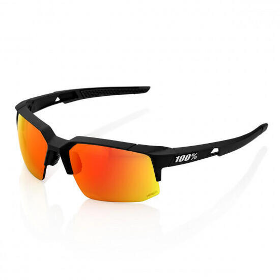 100% Speedcoupe Soft Black / Red Mirror Lens