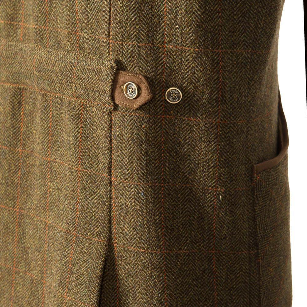 Chaleco Caza Hombre Pasión Morena 07026 Caqui Tiradora Tweed Largo 3/6