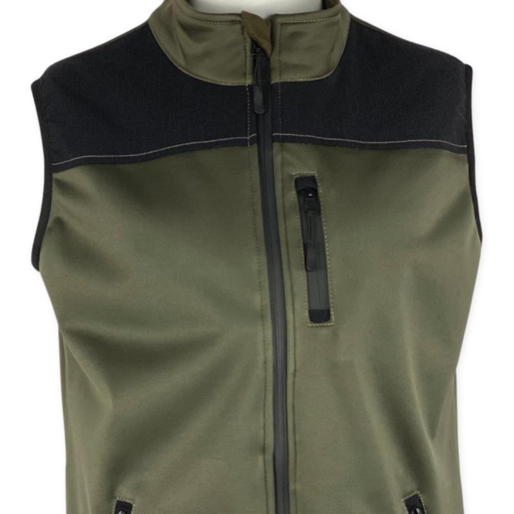Chaleco Caza Hombre Pasión Morena 07015 Verde Soft Shell Ligero 3/4