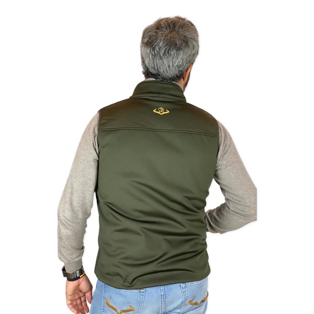 Chaleco Caza Hombre Pasión Morena 07033 Verde Soft Shell Ligero 4/5
