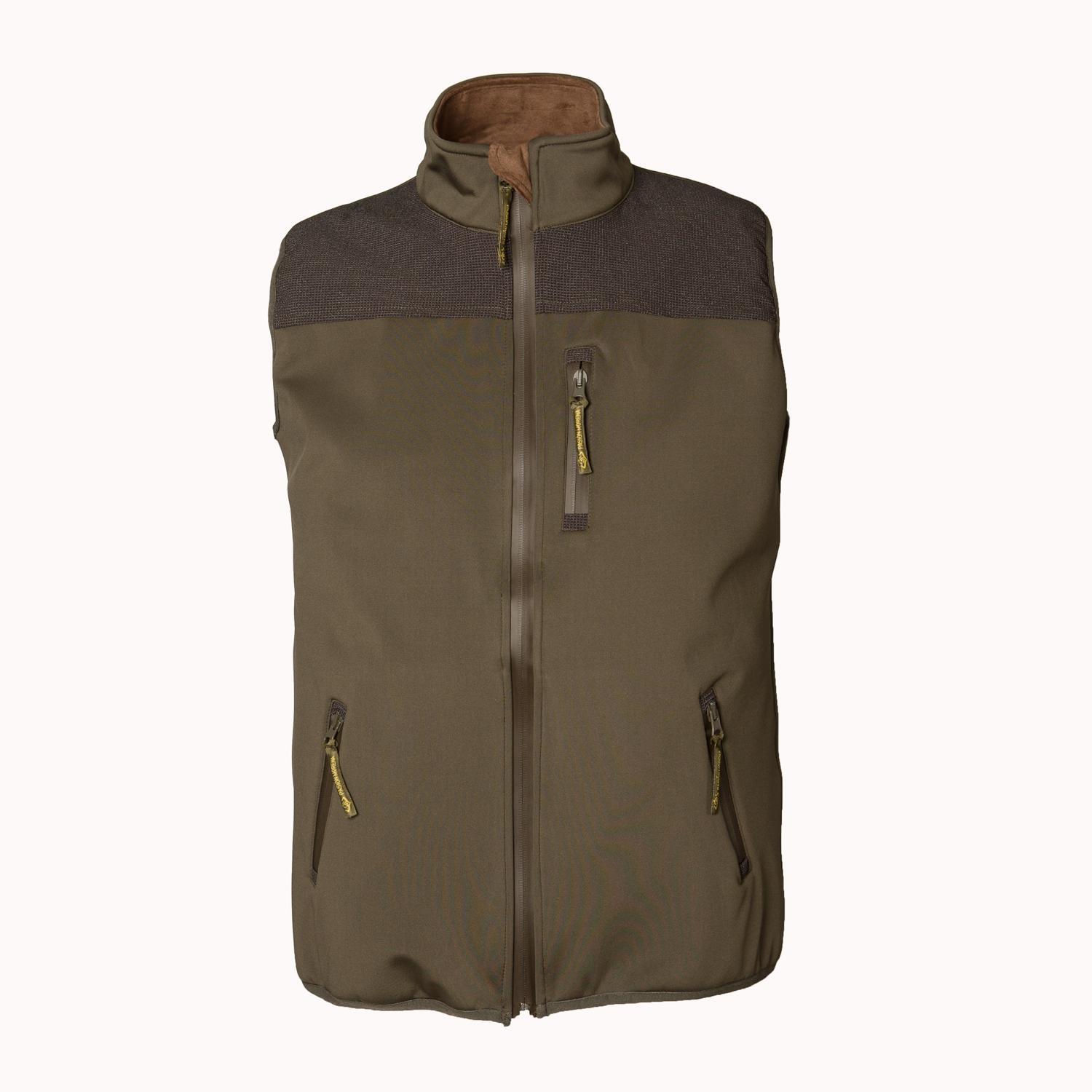 Chaleco Caza Hombre Pasión Morena 07033 Verde Soft Shell Ligero 3/5