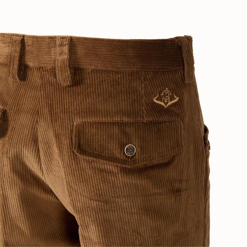 PANTALÓN CALZONA CAZA PARA HOMBRE PASION MORENA PANA ELASTICA CAMEL