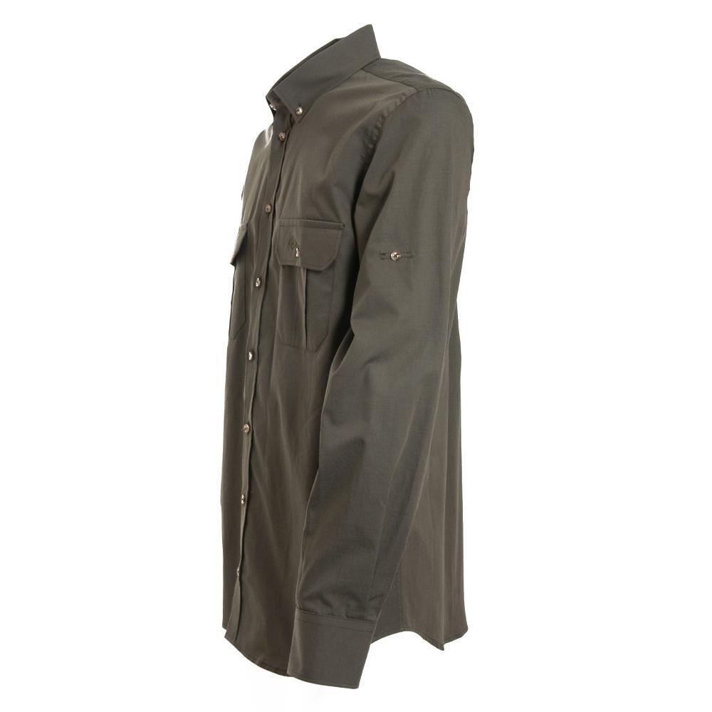 Camisa Caza Hombre Pasión Morena 01115 Verde Safari Manga Larga 4/6