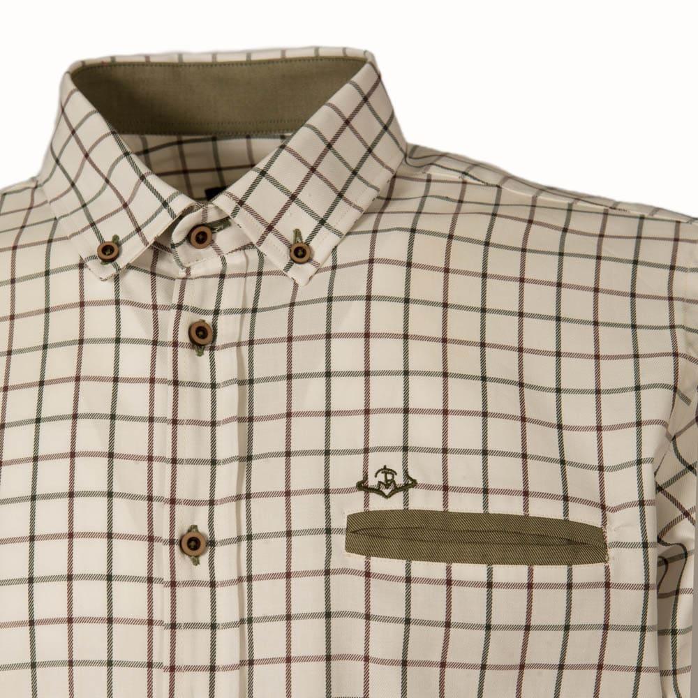 Camisa Caza Hombre Pasion Morena 01104 Blanca Manga Larga 4/4