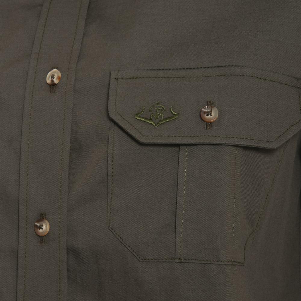 Camisa Caza Mujer Pasión Morena 02102 Verde Safari Manga Larga 4/6