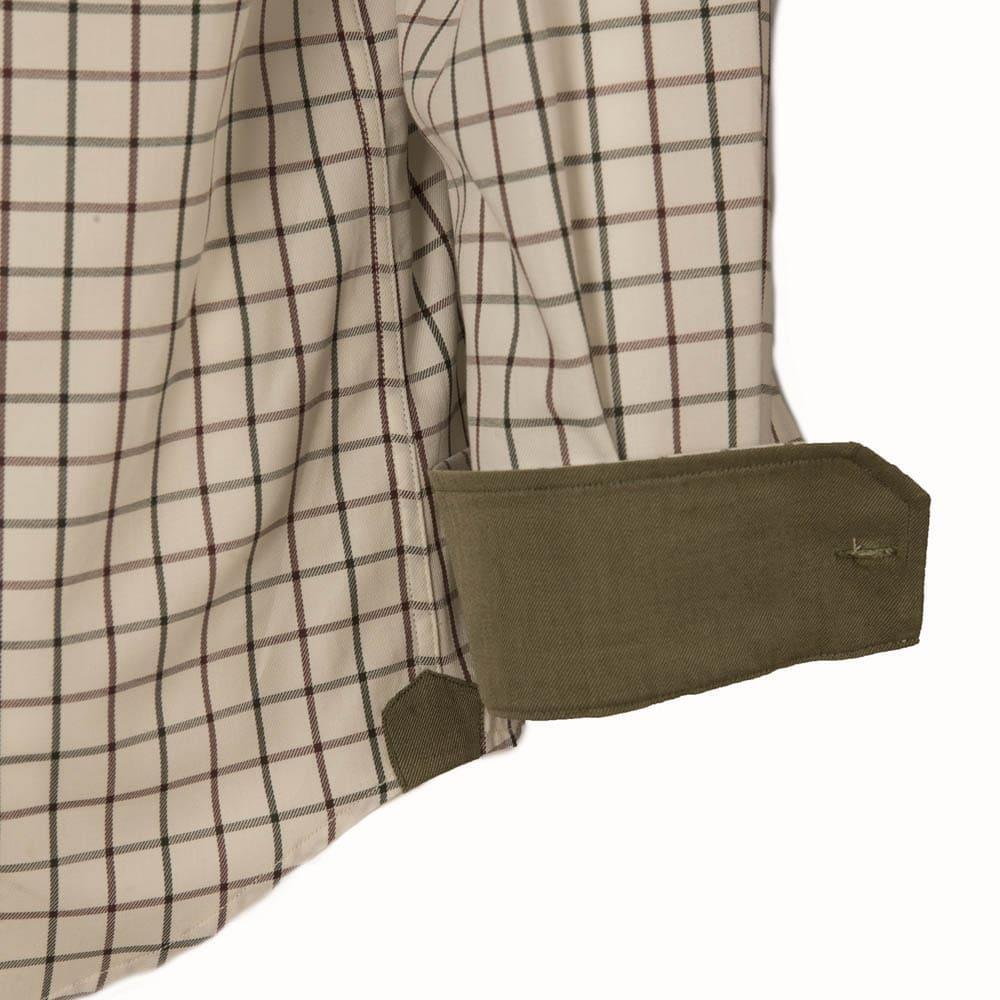 Camisa Caza Hombre Pasion Morena 01104 Blanca Manga Larga 3/4