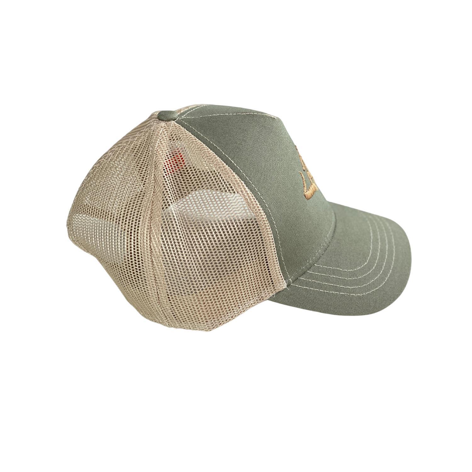 Gorra Caza Pasión Morena 26024 Caqui Camel Trucker Logo Cierre Ajustable 4/4