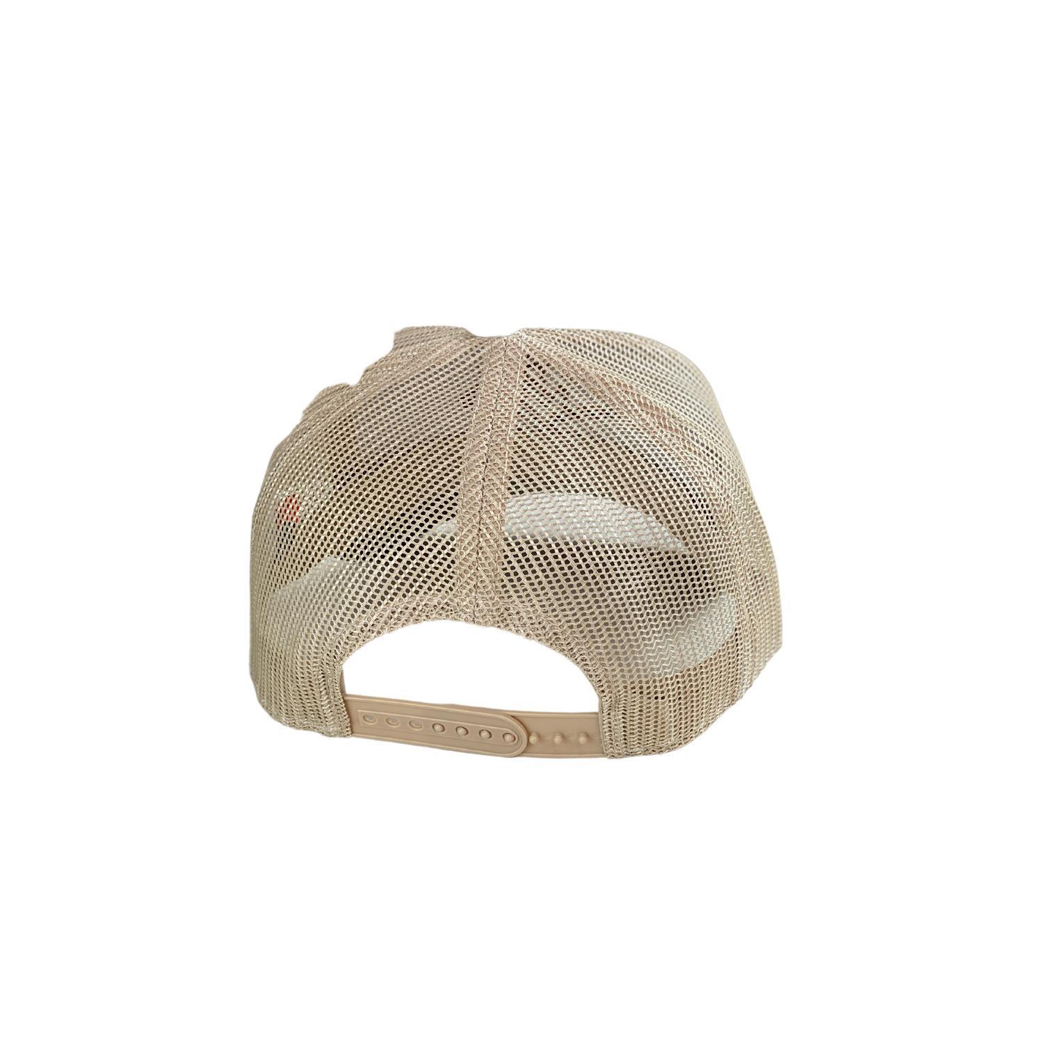 Gorra Caza Pasión Morena 26024 Caqui Camel Trucker Logo Cierre Ajustable 3/4