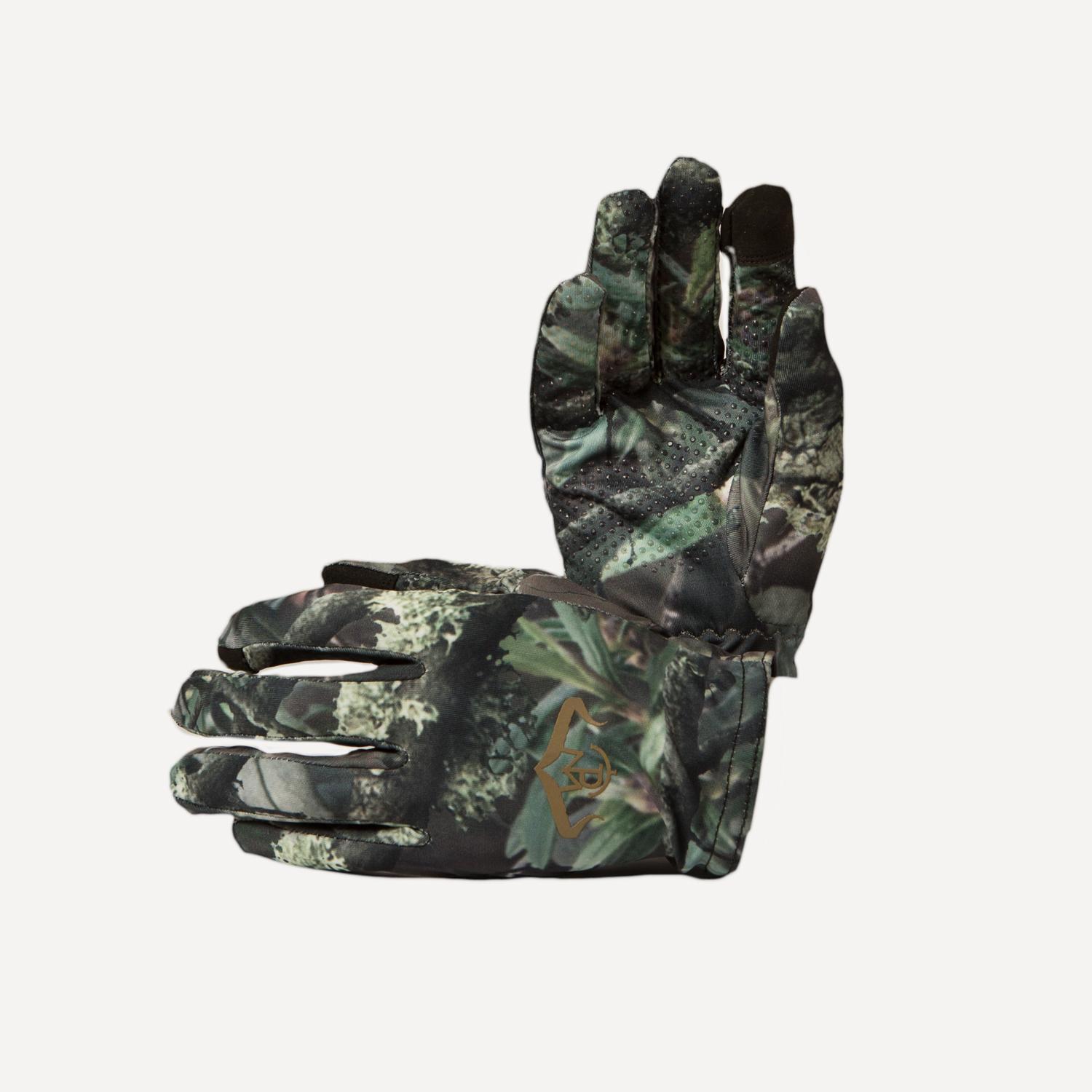 Guantes Caza Pasión Morena 25012 Camuflaje Técnico Coolmax Fino 2/3
