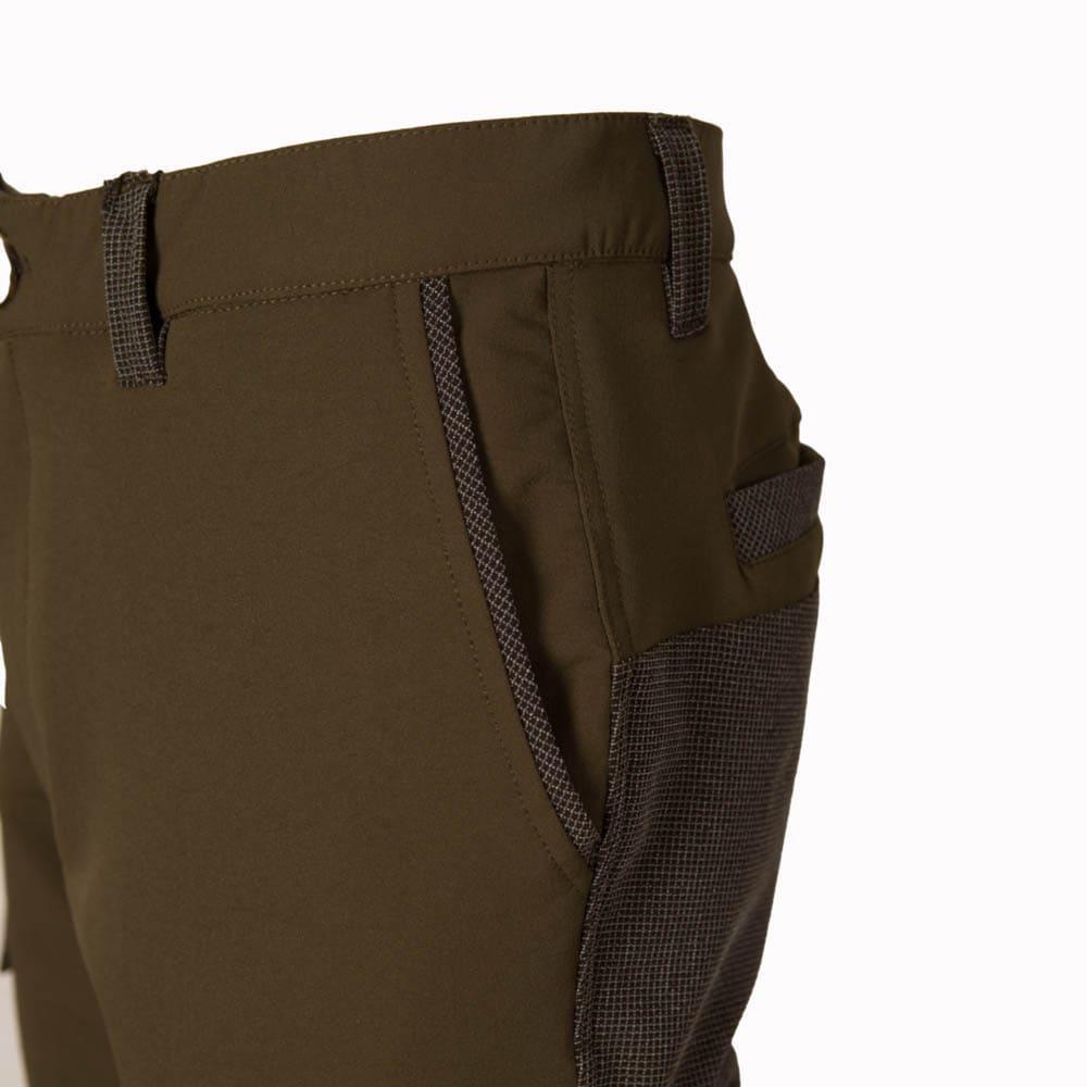 Pantalón Caza Hombre Pasión Morena 05017 Verde Refuerzo Rodilla 4/5
