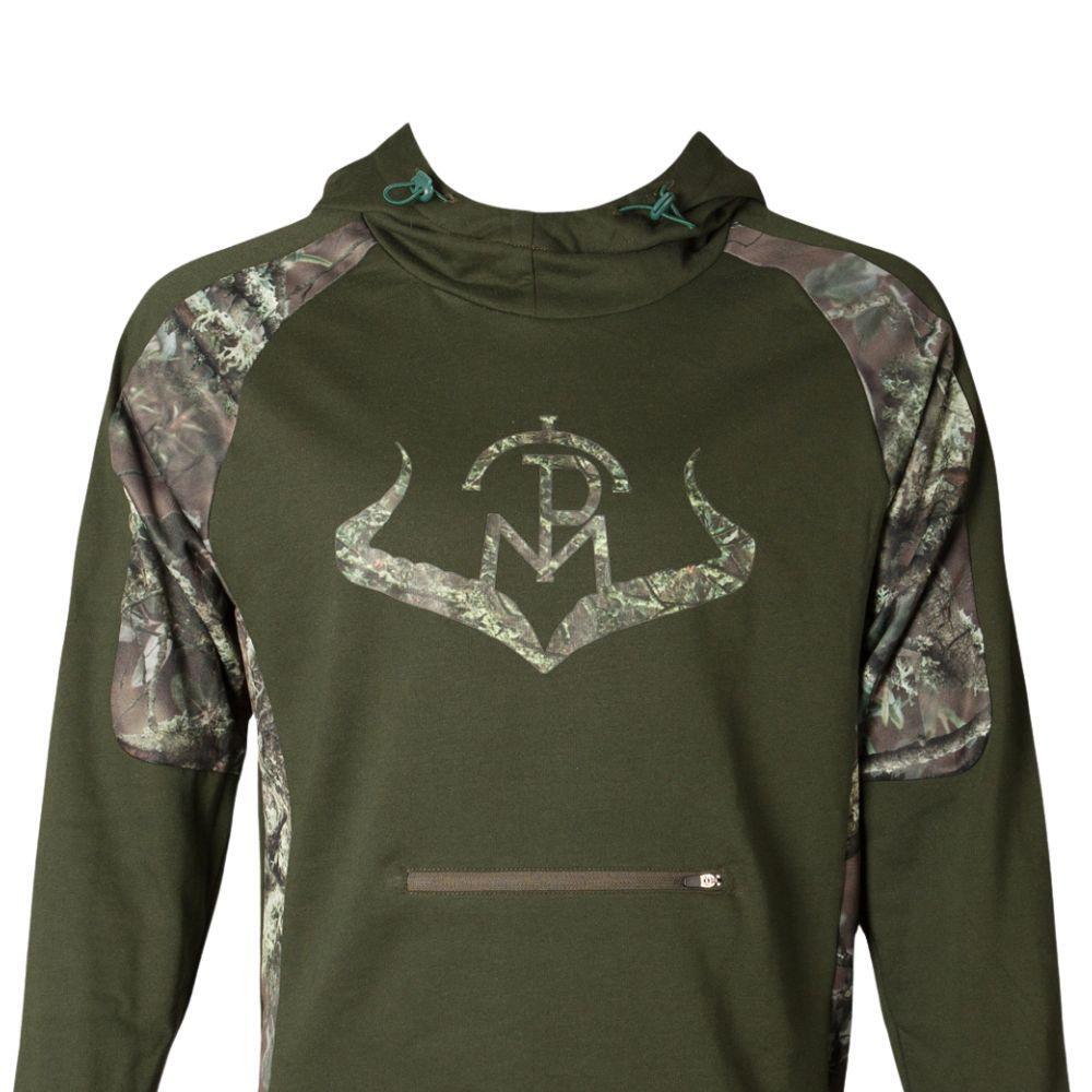 Sudadera Caza Pasión Morena 39004 Verde con Capucha 3/3