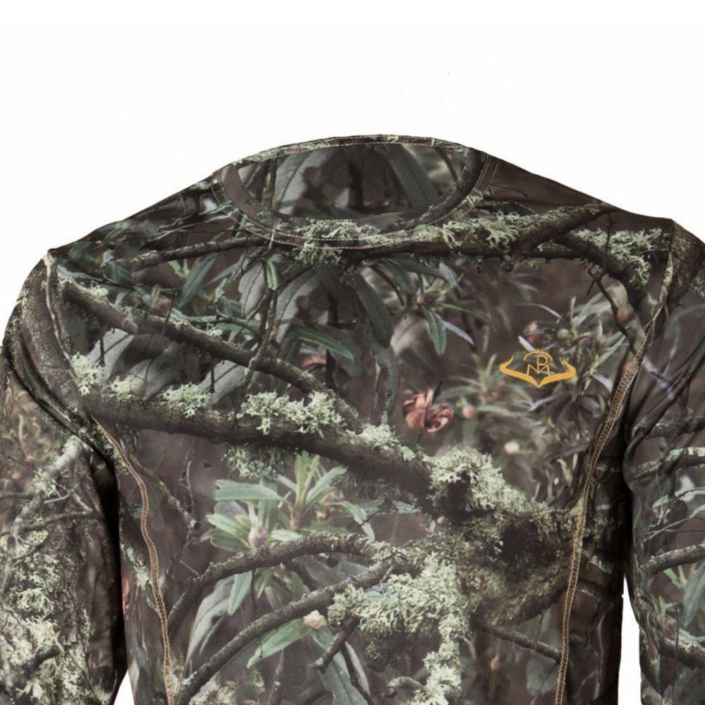 Camiseta Técnica Caza Hombre Pasión Morena 3700834 Camuflaje Coolmax Manga Larga 3/4
