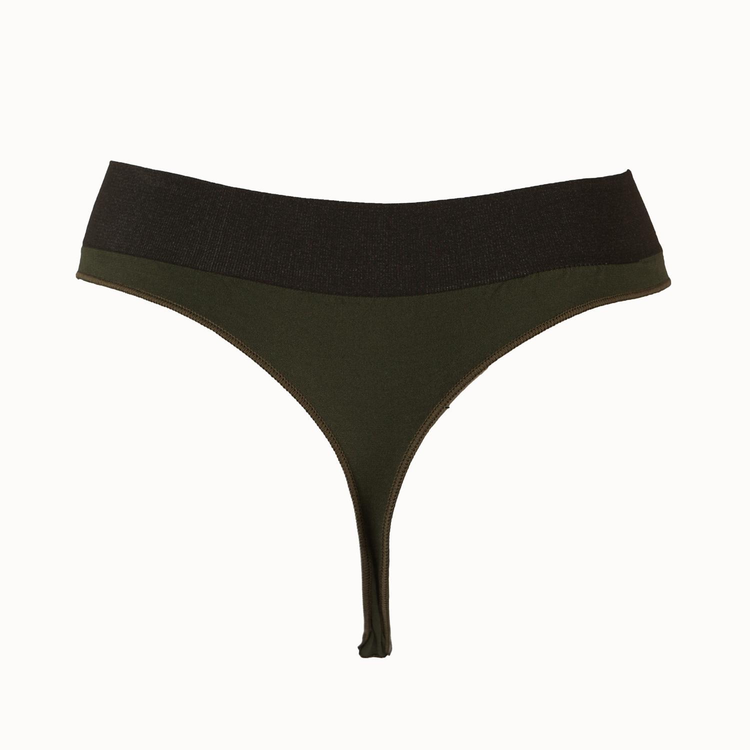 Tanga Técnico Mujer Pasión Morena 50001 Kaki Termorregulador Pack 2 Uds 5/5