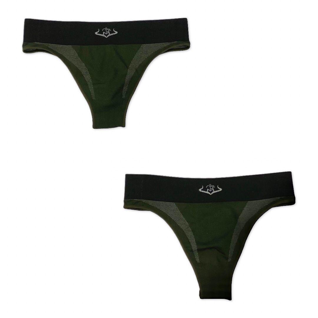 Tanga Técnico Mujer Pasión Morena 50001 Kaki Termorregulador Pack 2 Uds 2/5