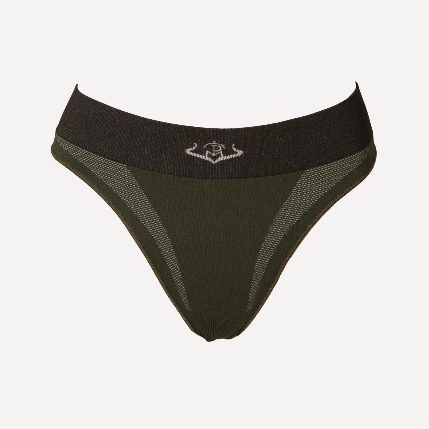 Tanga Técnico Mujer Pasión Morena 50001 Kaki Termorregulador Pack 2 Uds 4/5