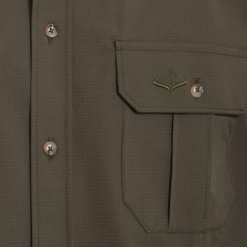 Camisa Caza Hombre Pasión Morena 01100 Verde Safari Manga Larga 2/6