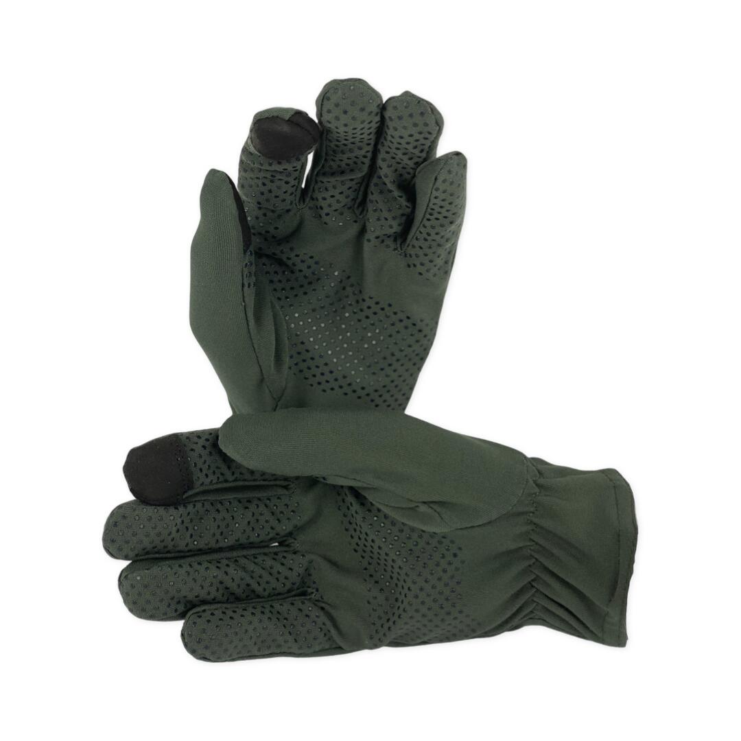 Guantes Caza Pasión Morena 25012 Verde Técnico Coolmax Fino 5/5