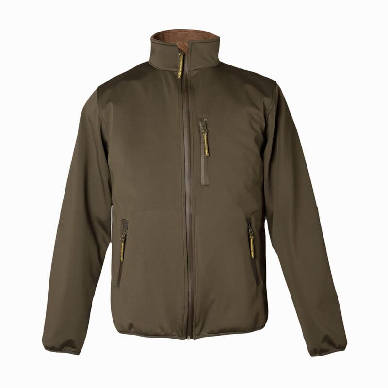 Chaqueta Caza Hombre Pasión Morena 09024 Verde Soft Shell Ligera