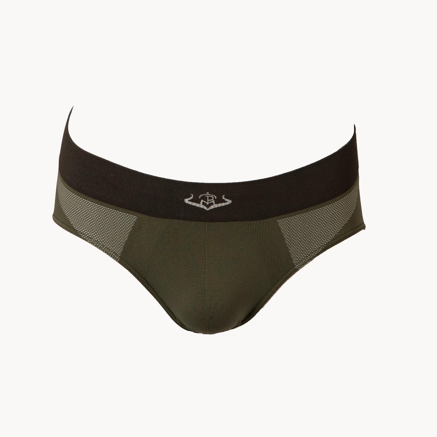 Slip Técnico Hombre Pasión Morena 51001 Kaki Termorregulador Pack 2 Uds 4/5