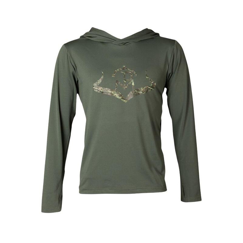 Sudadera Caza Pasion Morena 39006 Verde Técnica Coolmax con Capucha