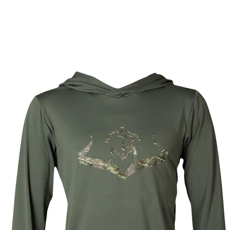 Sudadera Caza Pasion Morena 39006 Verde Técnica Coolmax con Capucha