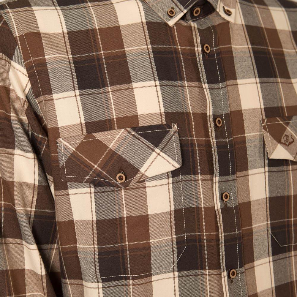 Camisa Manga Larga Caza Hombre Pasion Morena 01101 Marrón 3/5