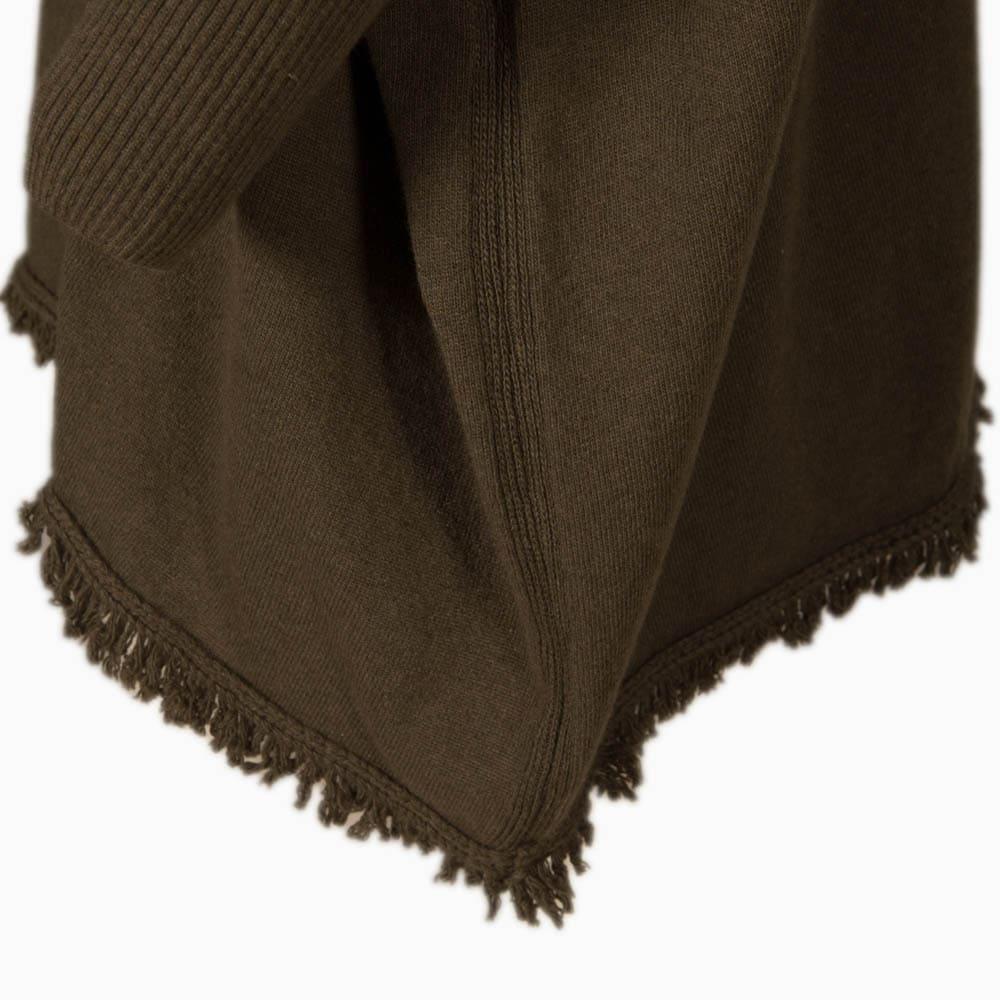Poncho Caza Mujer Pasion Morena 04067 Marrón Corto Cuello Alto Manga Larga 4/4